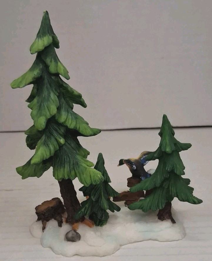 Santas Workbench Resin Accessory Ducks on Frozen Lake Pre-owned In Box