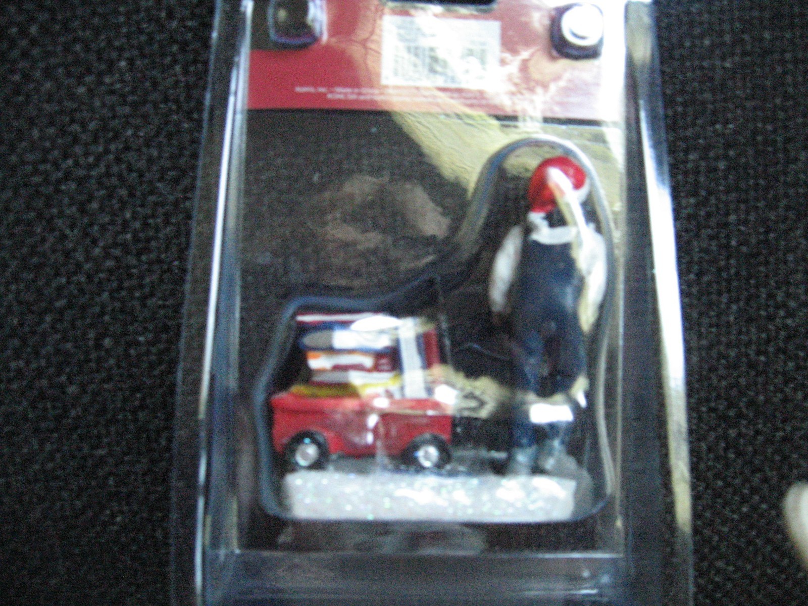 St. Nicholas Square Christmas Village Figurine Display Book Wagon NIP