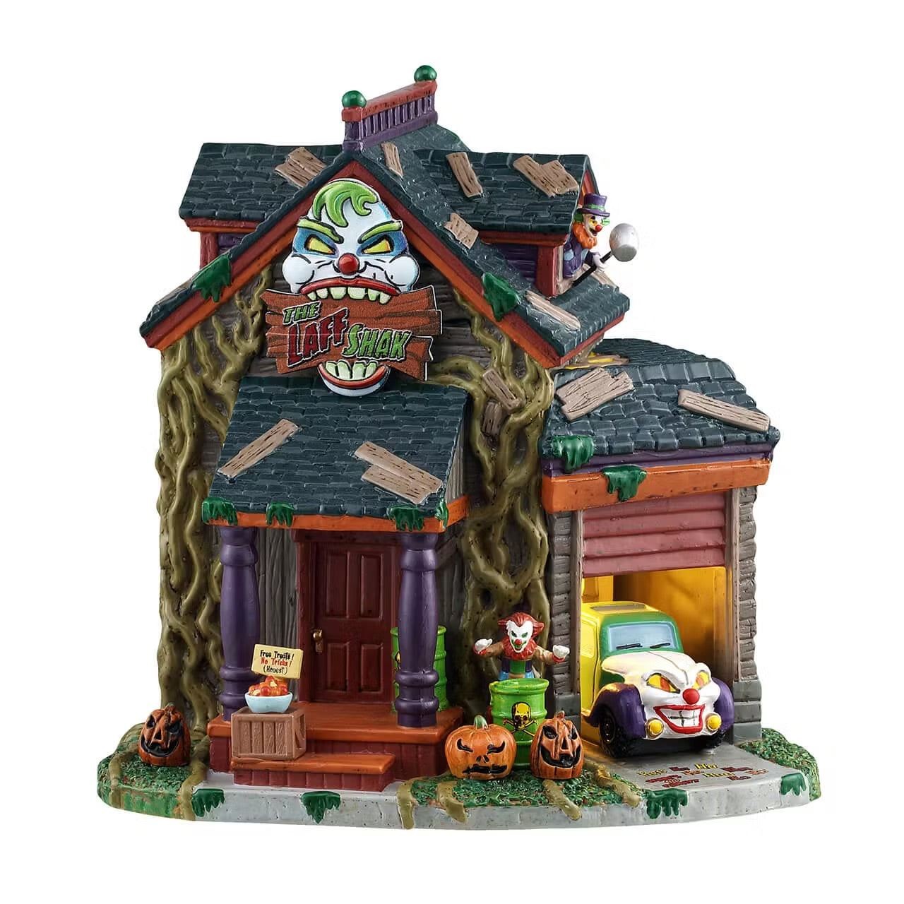 Lemax Spooky Town Halloween Village The Laff Shak Sinister Clowns 55305