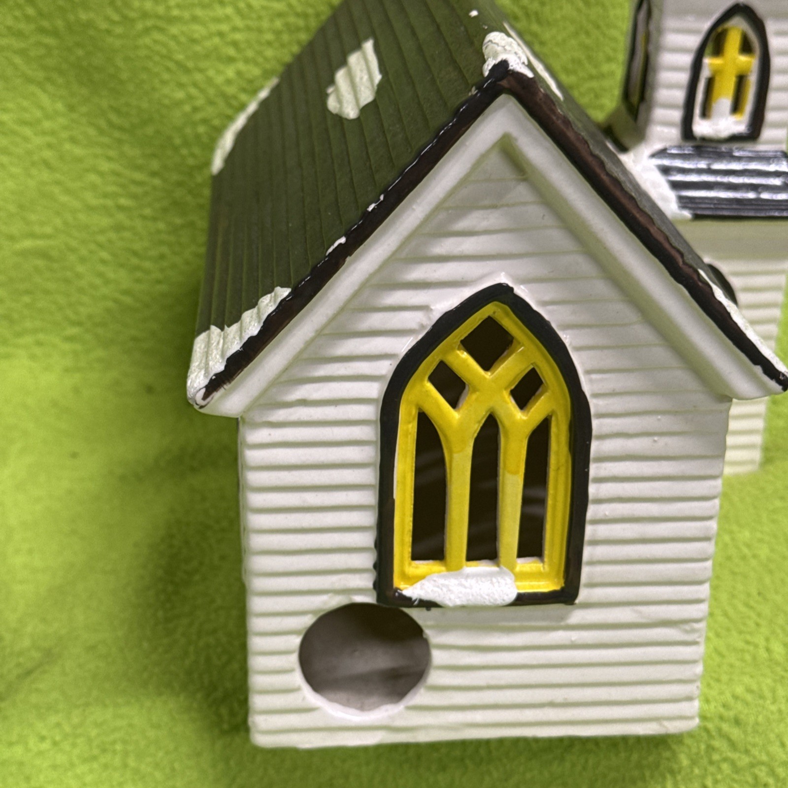 Dept 56 Snow Village Church of the Open Door 1986 Taiwan Lighted Building