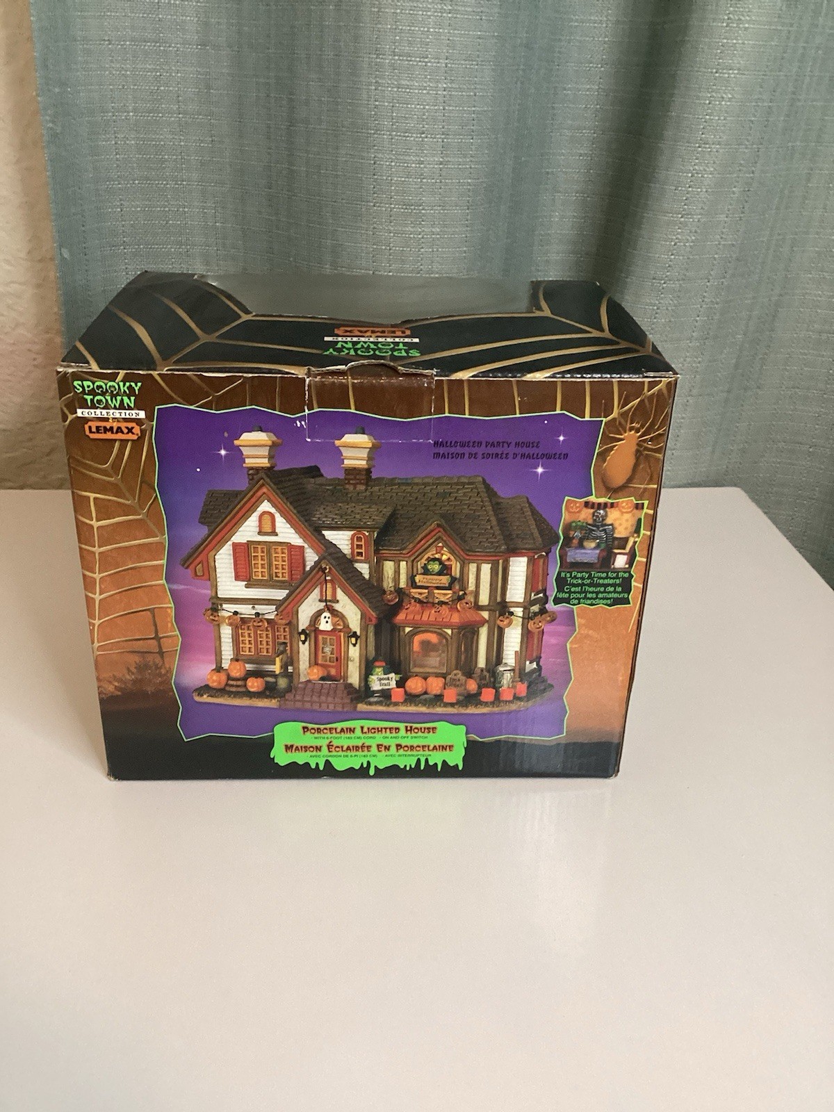 Lemax Pumpkin Hollow Spooky Town Halloween Party House 2004 Retired