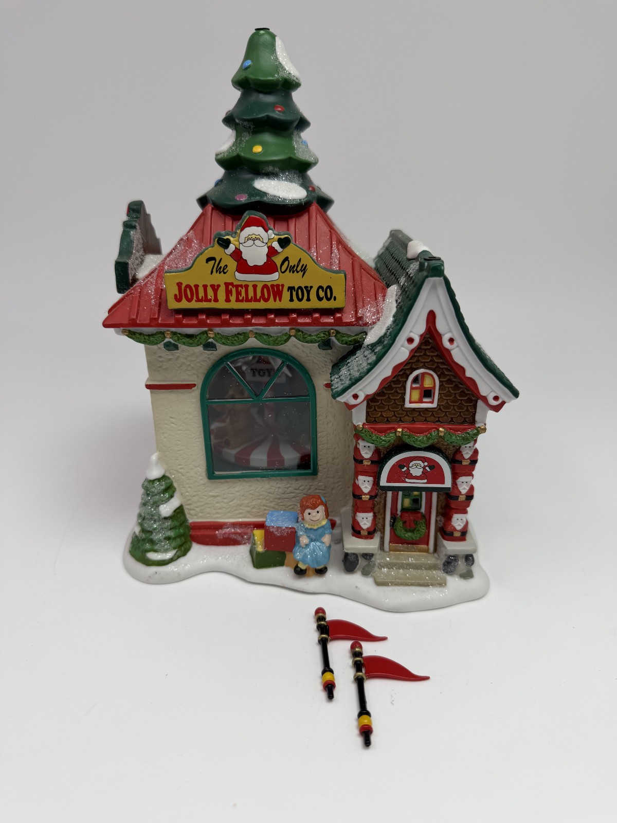 Department 56 North Pole Series The Jolly Fellow Toy Co. Christmas Animated
