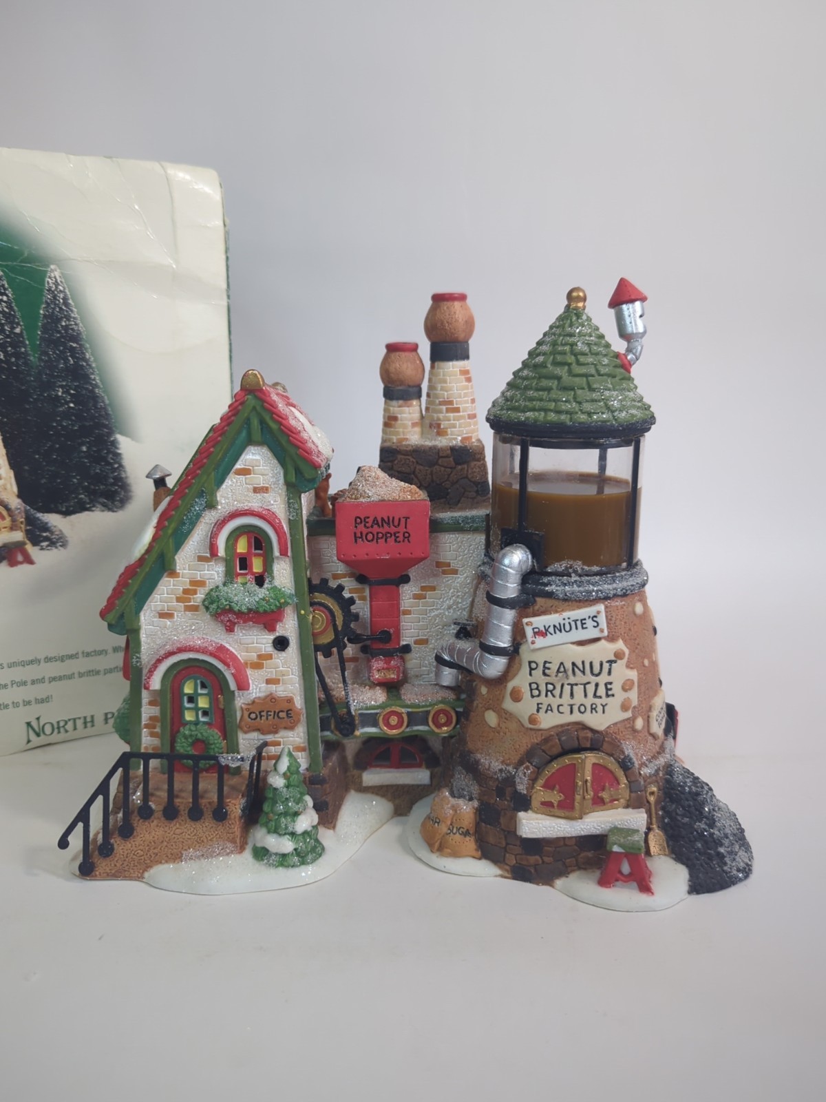 Dept 56 North Pole Series Christmas Village PEANUT BRITTLE FACTORY *Repair* M2