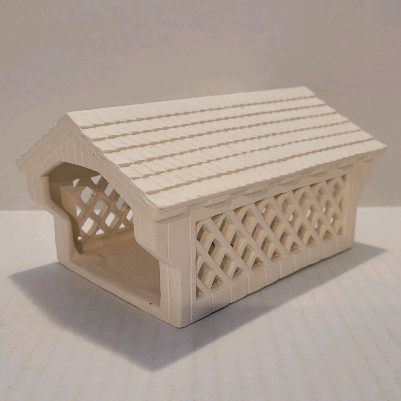 BYRON MOLDS 1979 Vintage Covered Bridge Christmas Village Ready To Paint