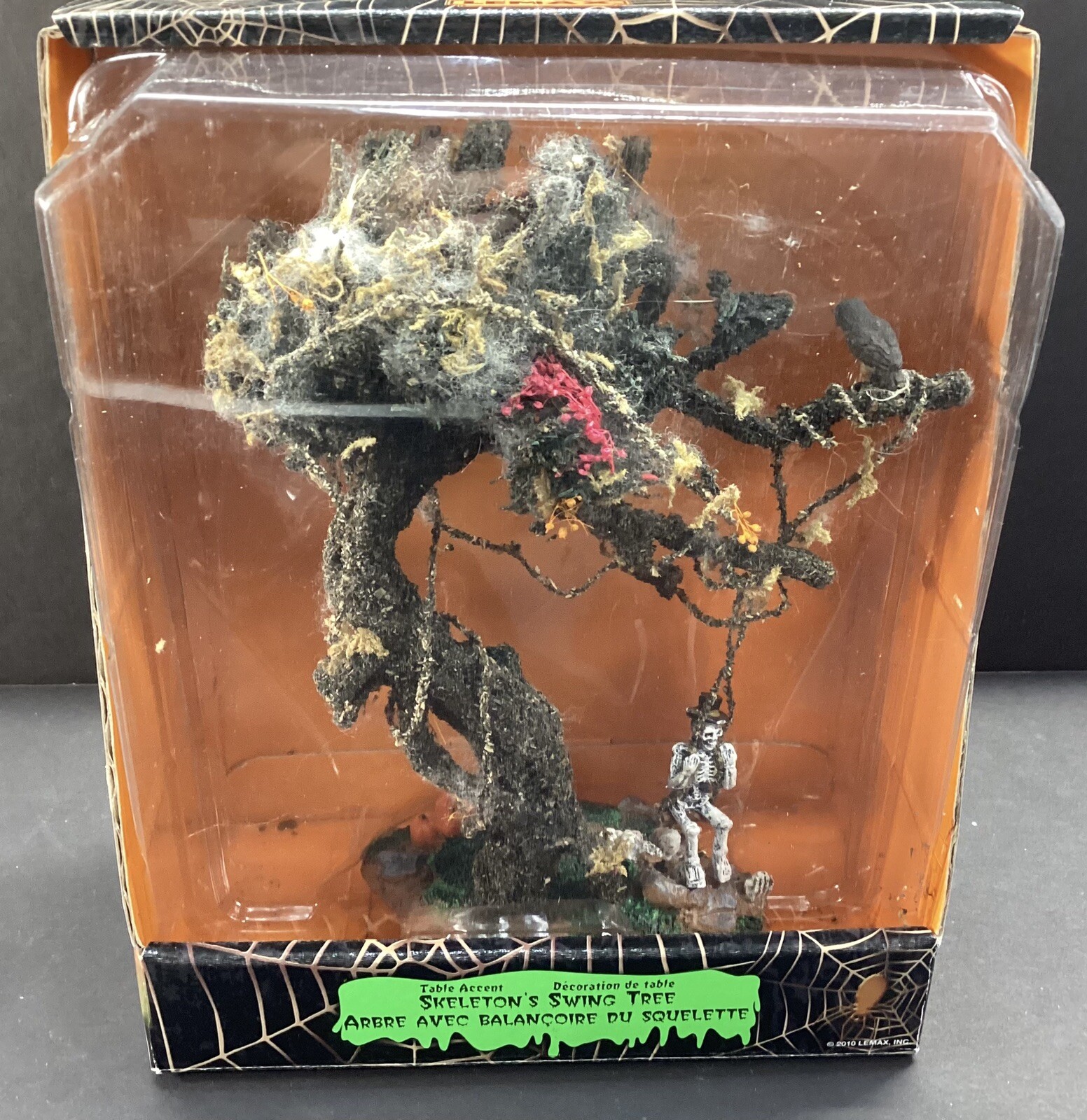 Lemax Spooky Town Skeleton’s Swing Tree Table Accent 2010