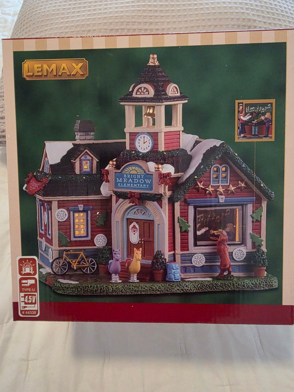 Lemax 2021 Bright Meadow Elementary Caddington Village #15766 Colorful School