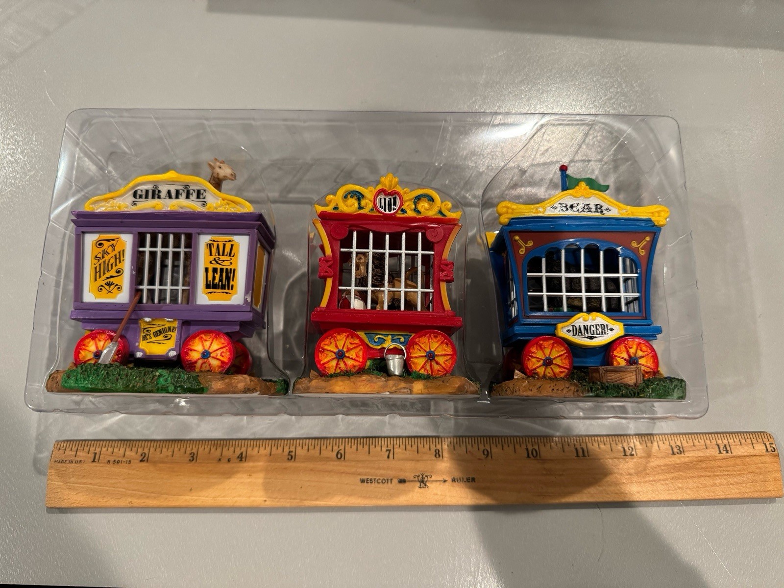 Lemax Carnival Circus Animal’s in Cages Set of 3 Village Collection #63581