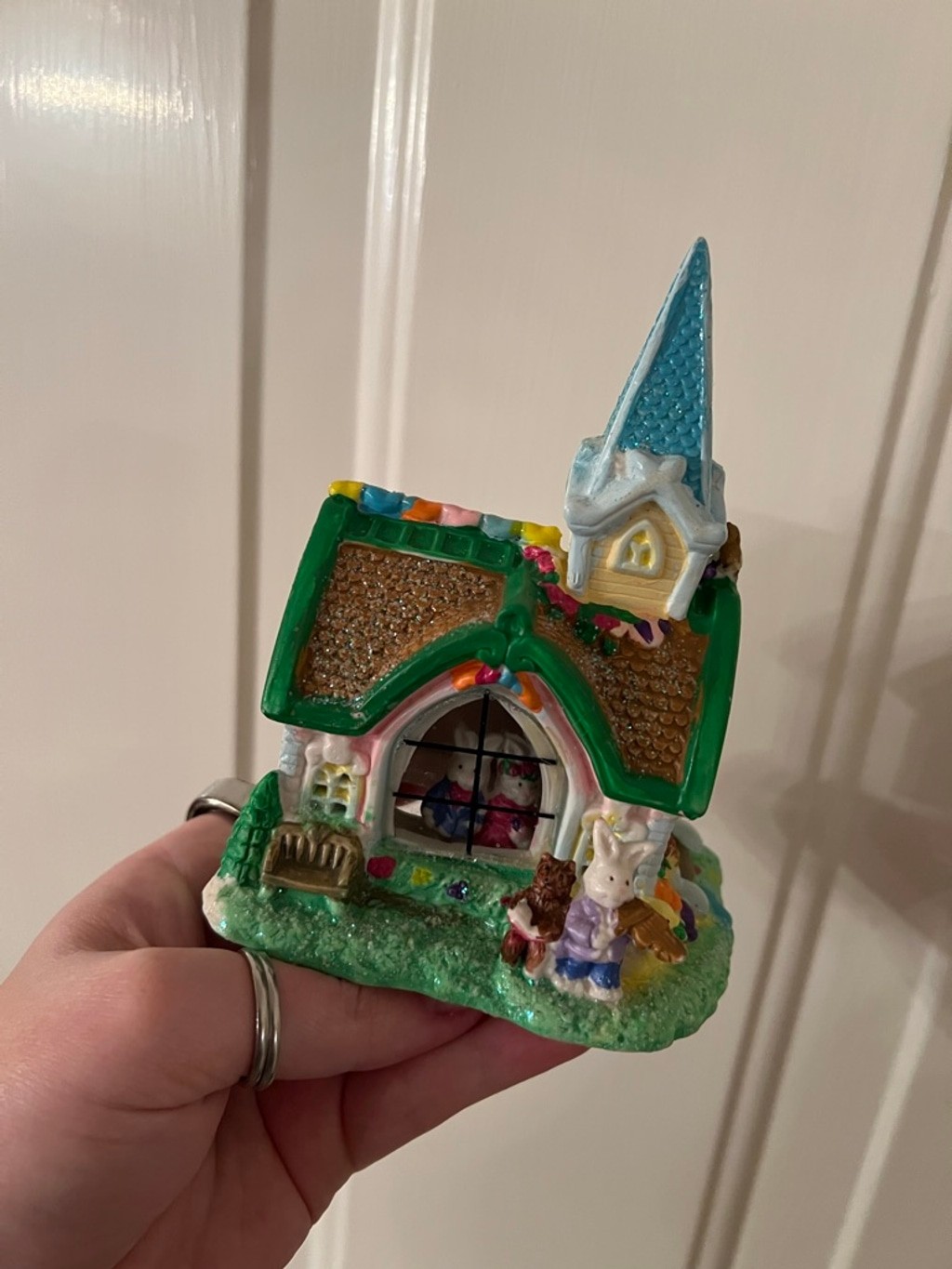 Jellybean Junction Holiday Decor One Size Green White Easter Church