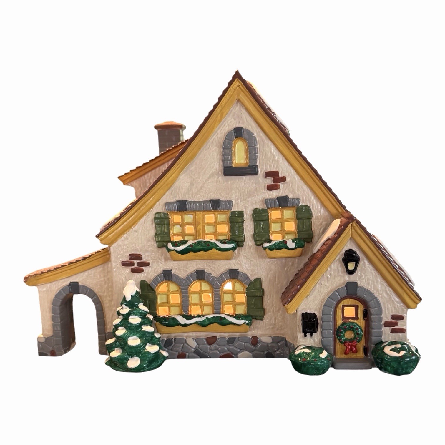 Vintage 1994 Dept 56 “CARMEL COTTAGE”Original Snow Village #54666 Handpainted