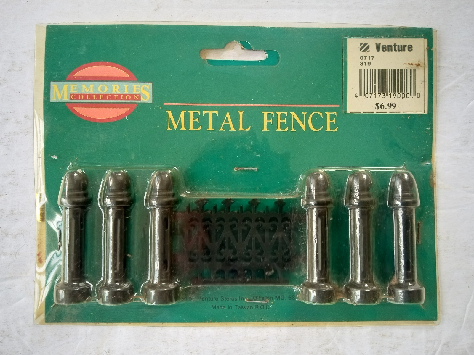 Memories Collection Metal Fence Set Venture Stores Christmas Village Accessory