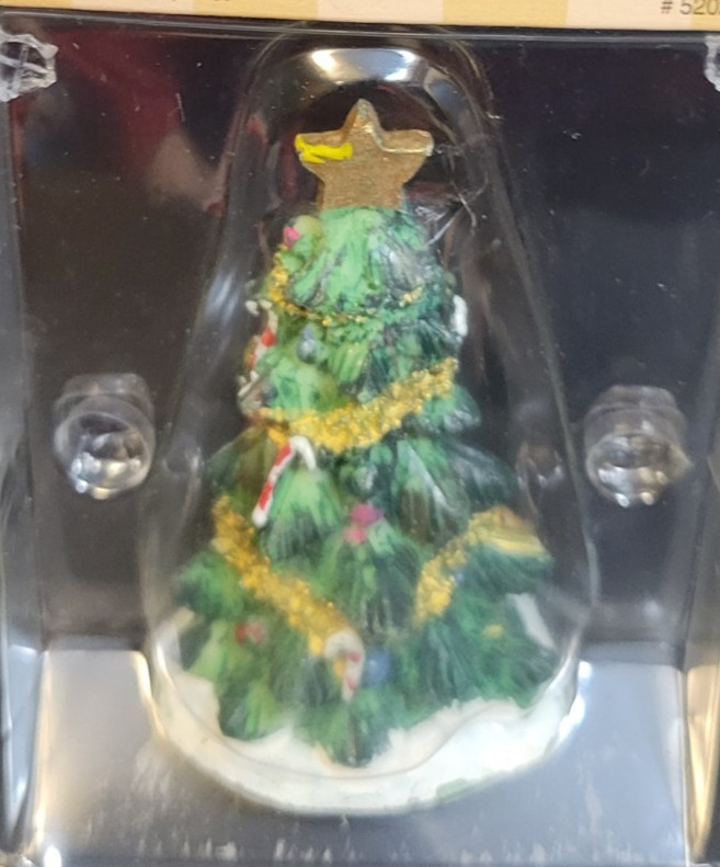 Lemax Christmas Village Town Christmas Tree 52023 Decorated Ornaments