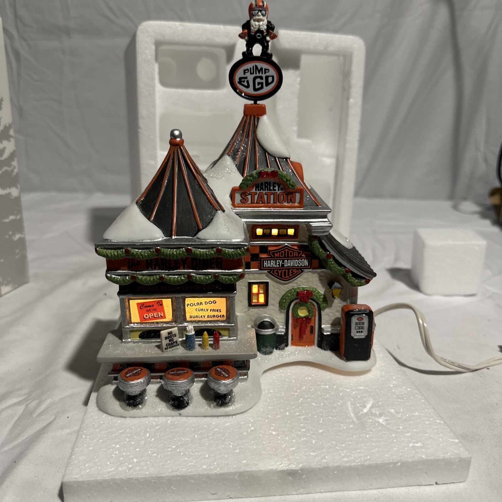 Department 56 – North Pole Series “Harley Pump & Go Diner”