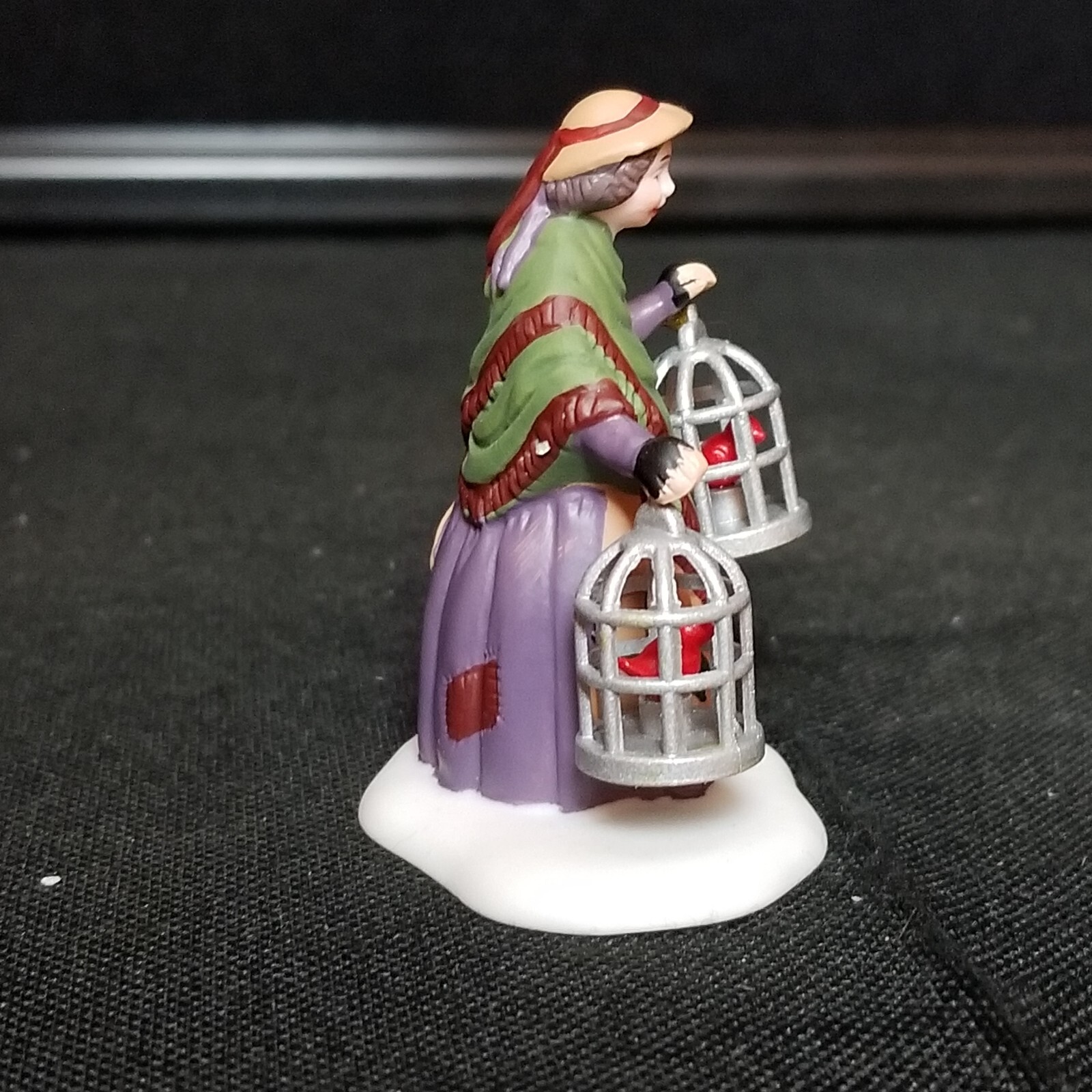 Vtg Dept 56 Heritage Village The Bird Seller Figure Set 5803-3