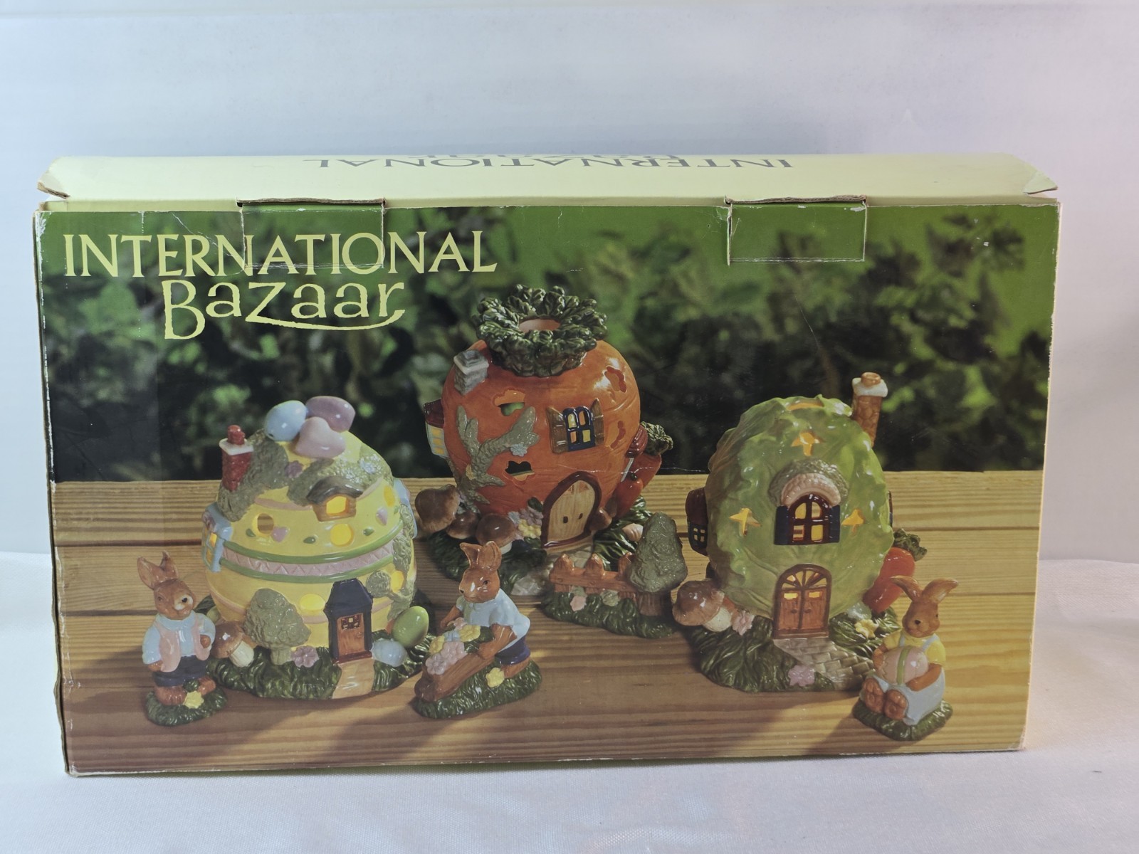 International Bazzar Seven Piece Easter Village Set
