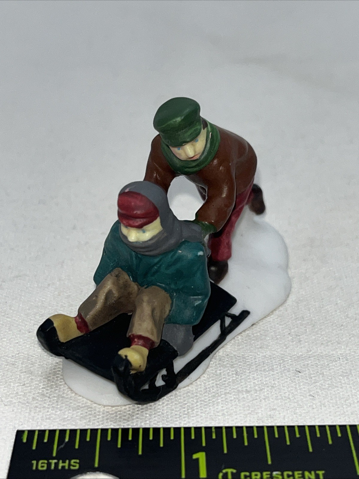 DEPT 56 Christmas Village H.V. Series Snow Children REPLACEMENT FIGURE boys sled