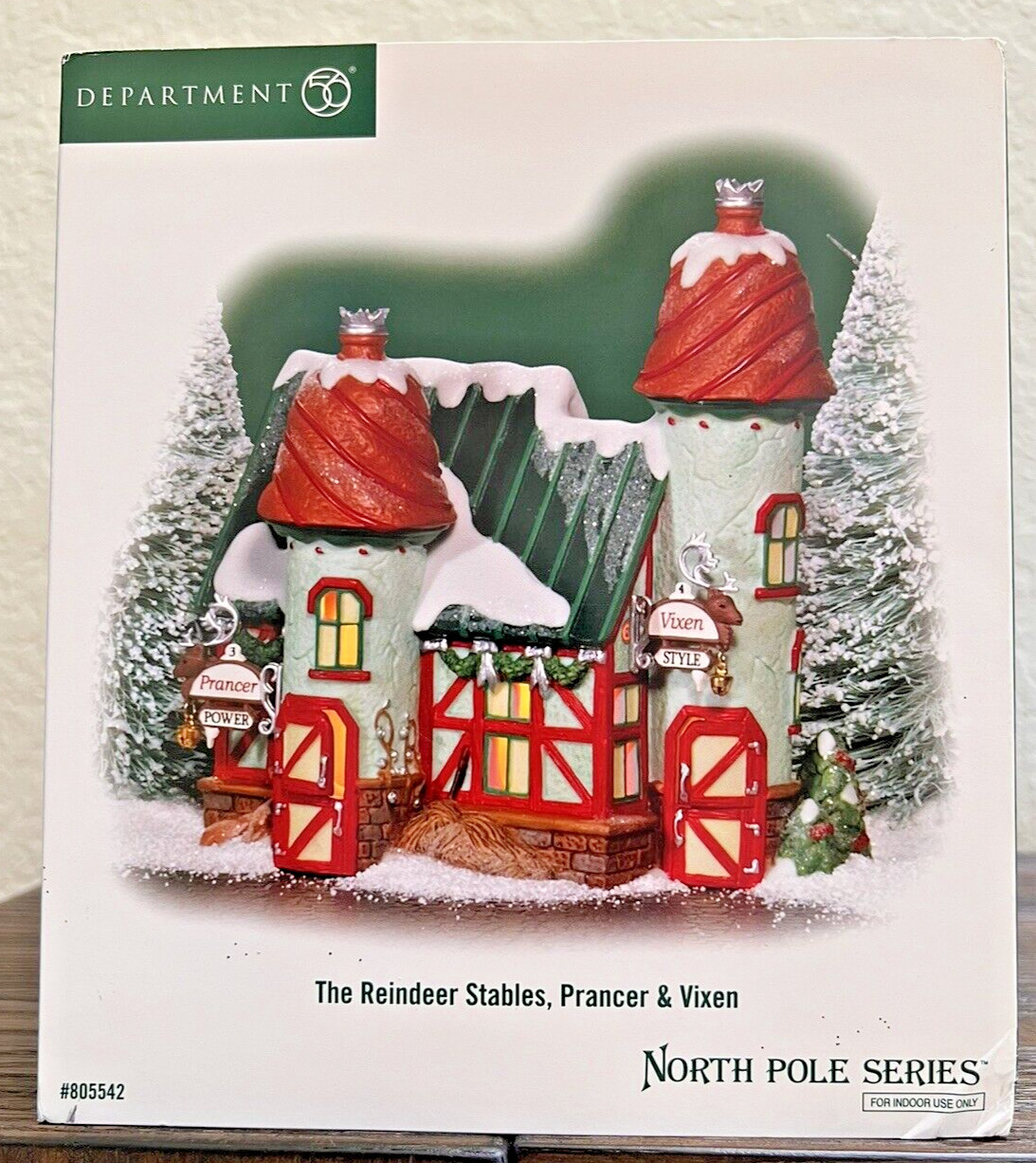 Department 56 “The Reindeer Stables, Prancer & Vixen” 56.805542 retired