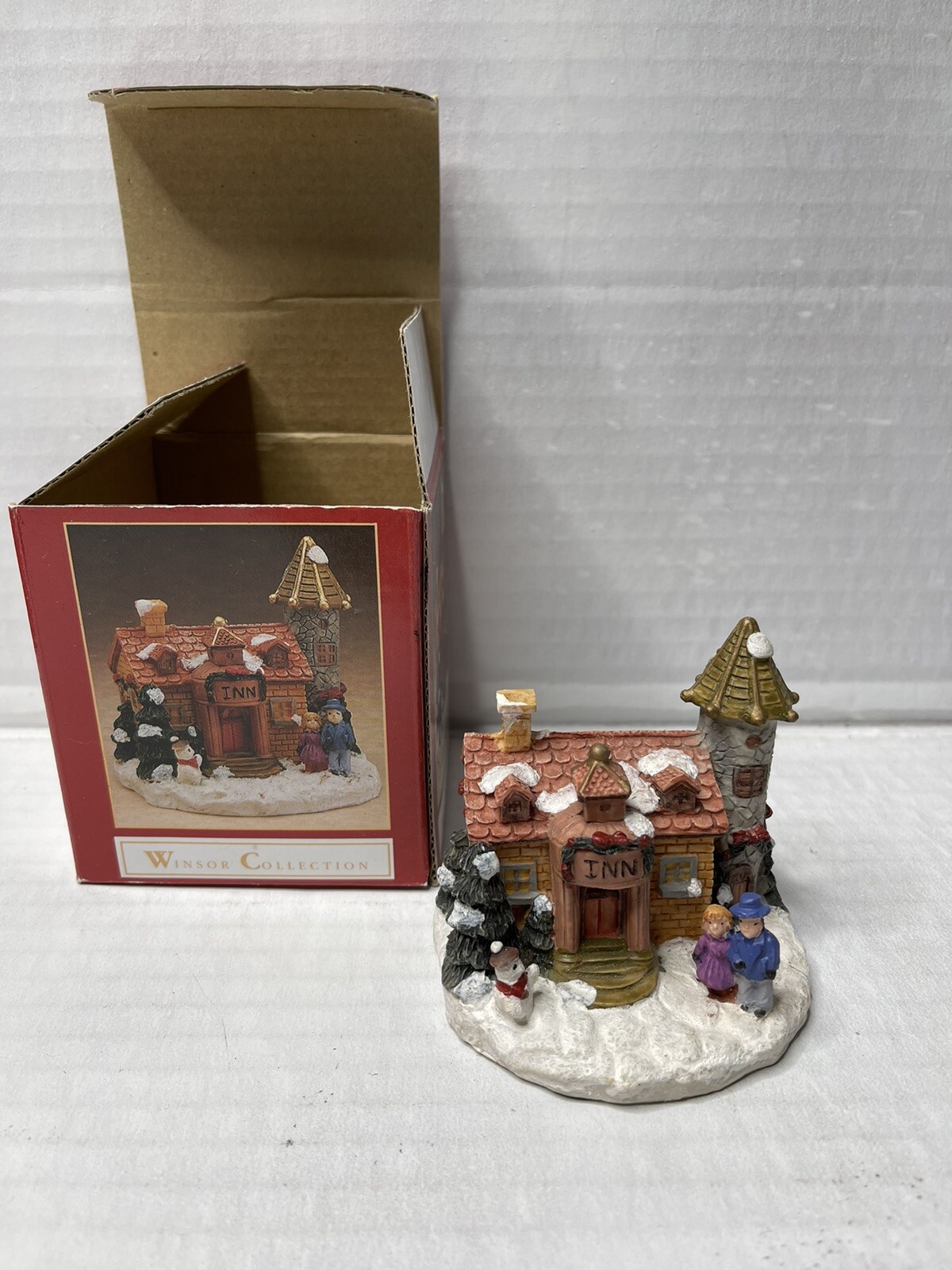 Winsor Collection Inn Christmas House Collectible Village House In Box