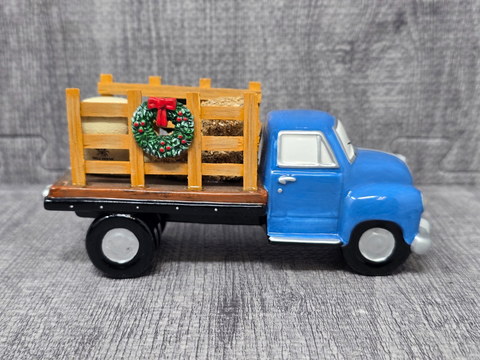 Dept. 56 Snow Village Farmer’s Flatbed Truck #54955 Retired Handpainted Ceramic