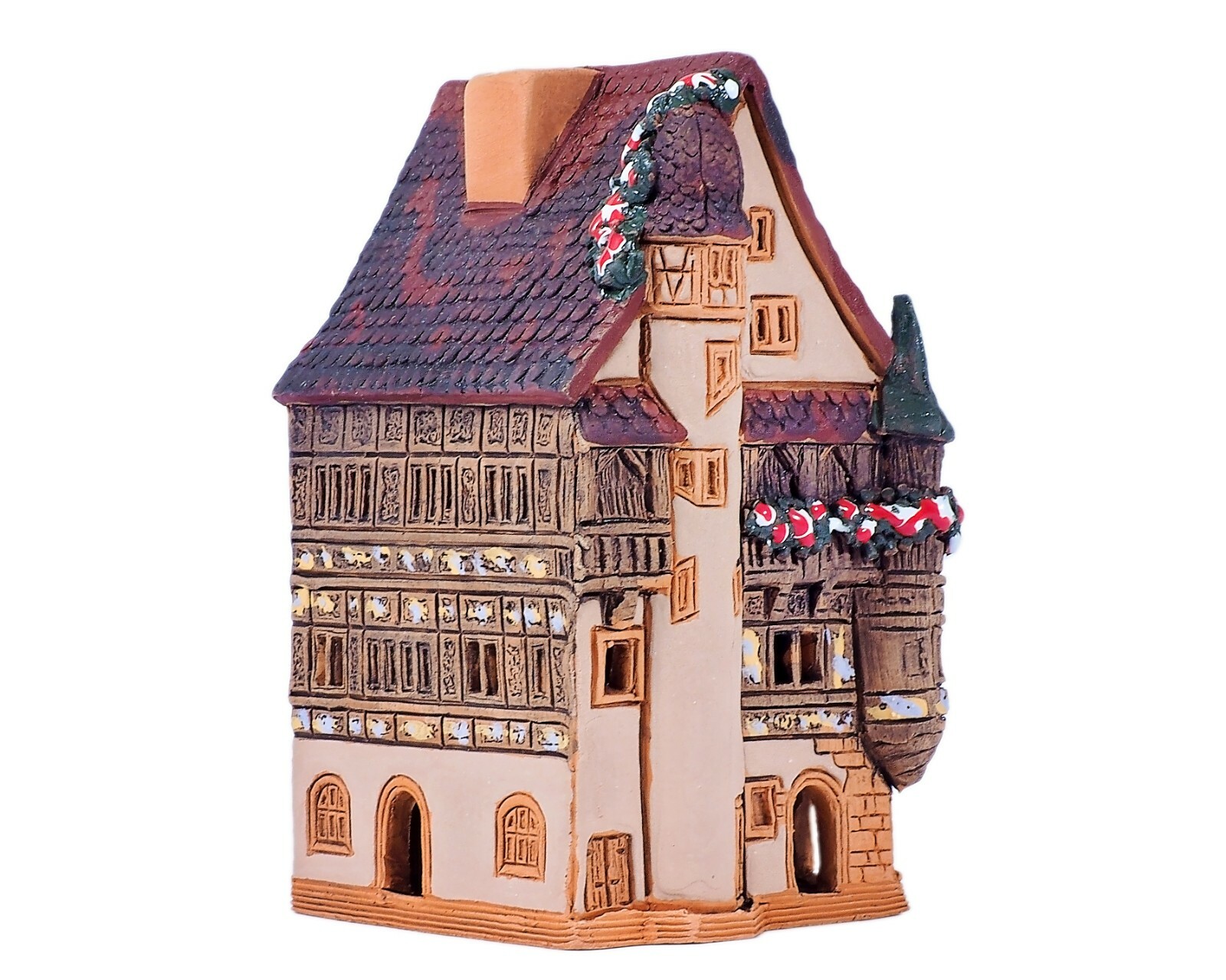 Ceramic Cone Incense Holder Pfister House in Colmar 10 cm © Midene