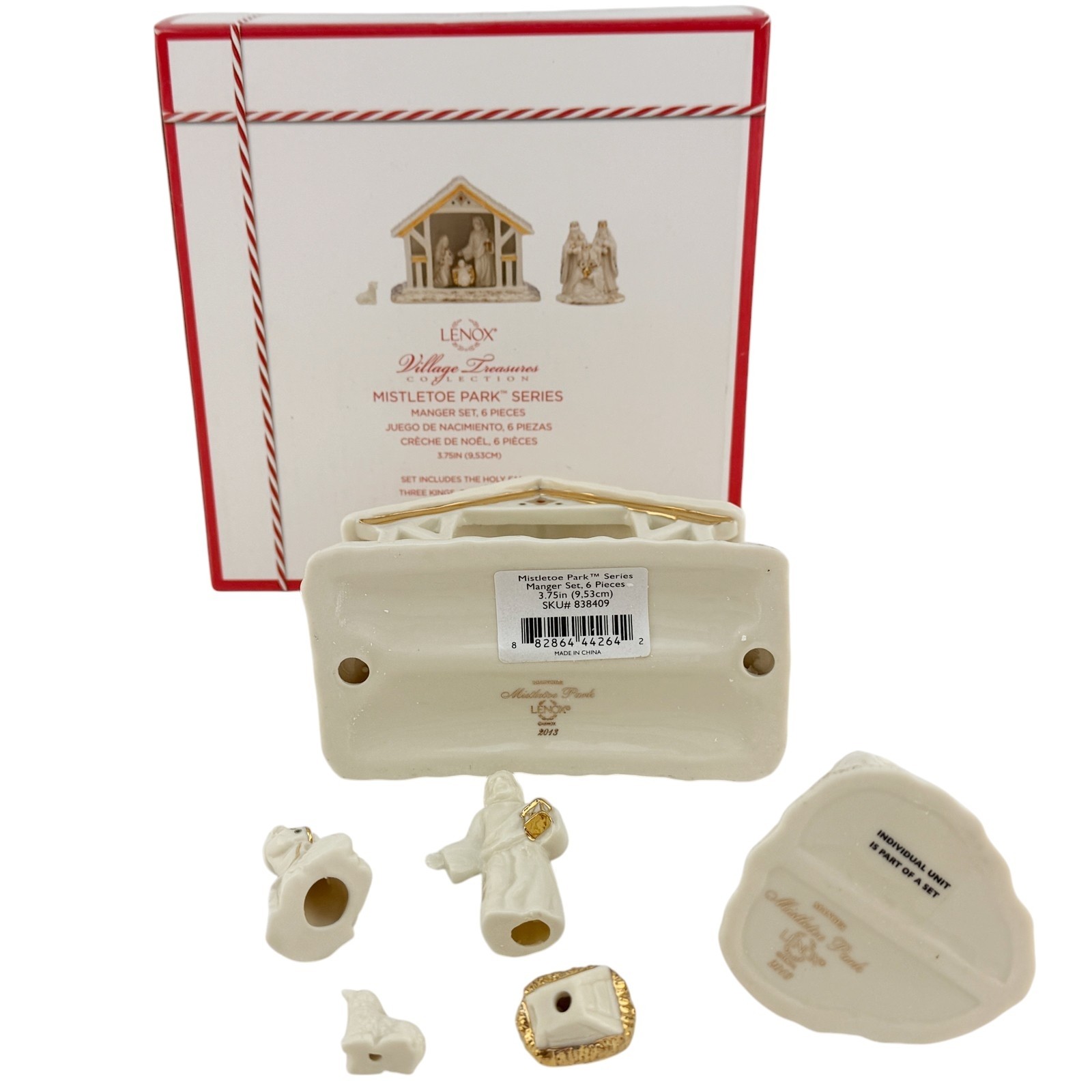 Lenox China Village Treasures MISTLETOE PARK Away In a Manger Nativity
