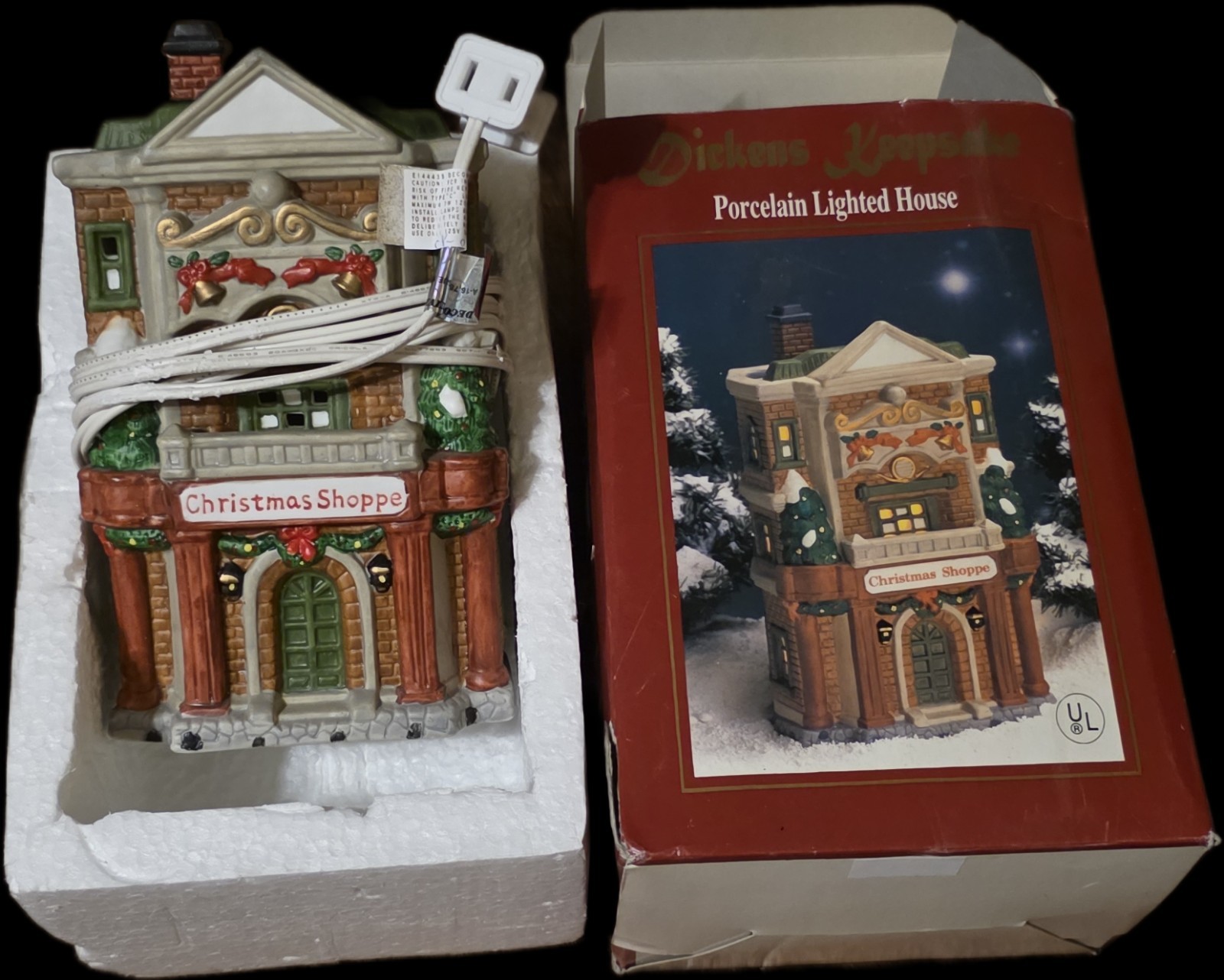 vintage dickens keepsake Christmas Shop Village Porcelain House