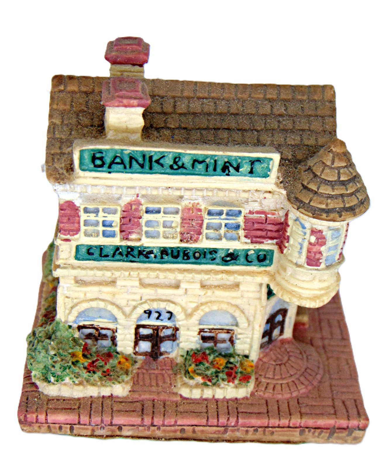 AMERICANA COLLECTION CLARK, DUBOIS BANK OF LIBERTY FALLS CERAMIC HOUSE AH12