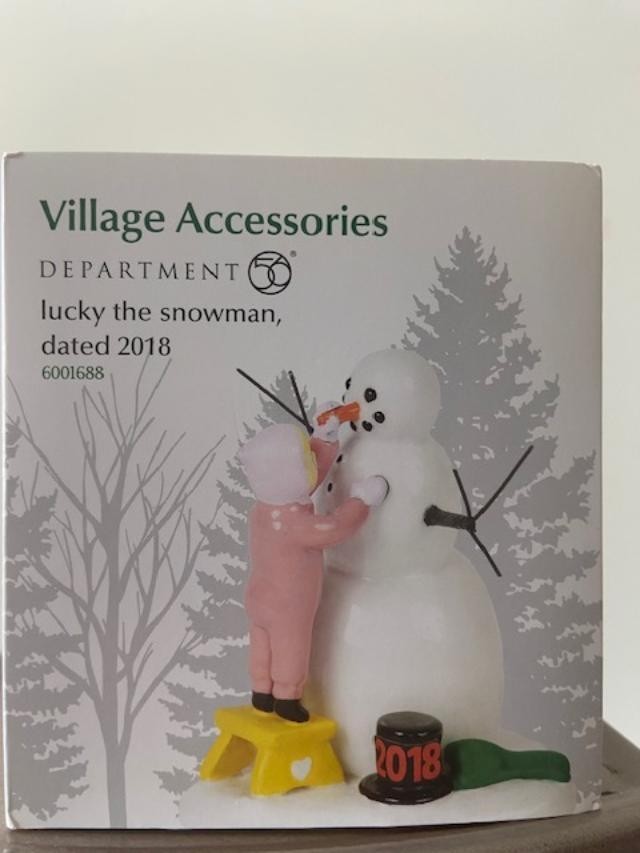 Department 56 Lucky the Snowman, 2018