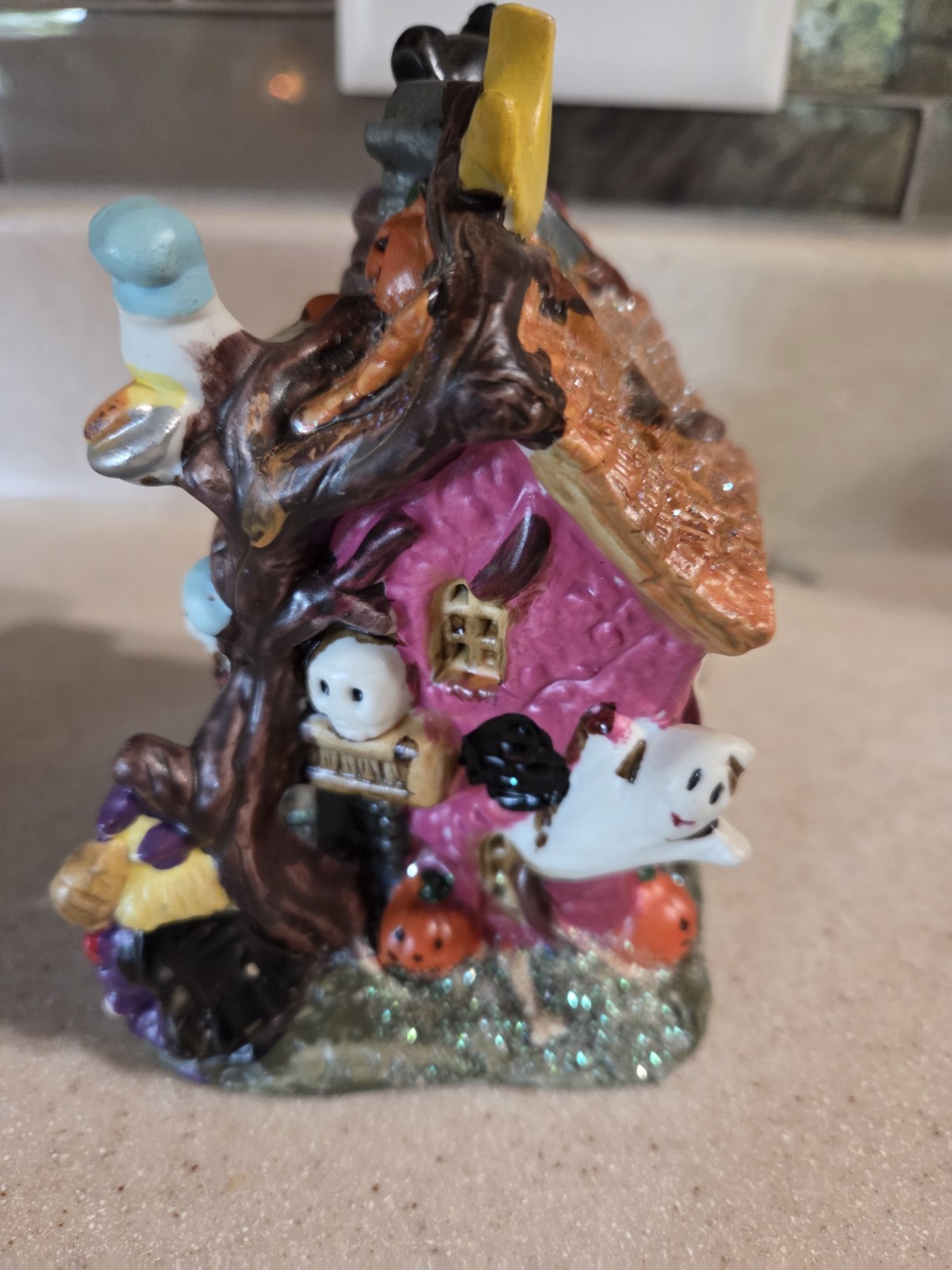 Halloween Village House Bakery 4×5 Inches Halloween Decor