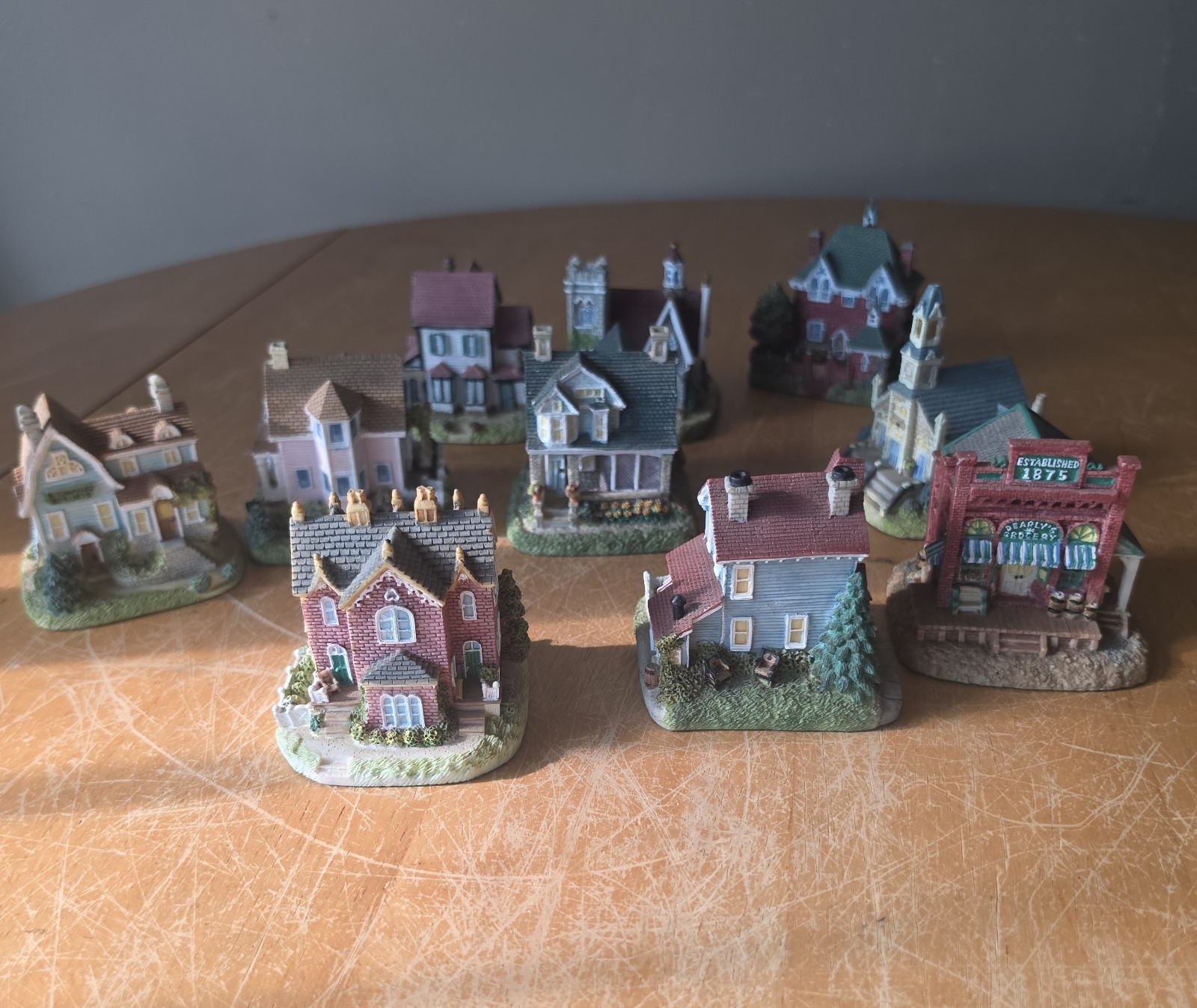 International Resourcing Service Inc Miniature Village Houses Lot of 12