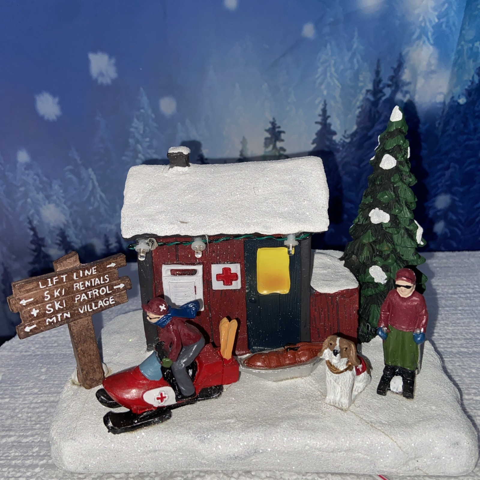 Carole Towne Set of 4 Chloe’s Skate Repair Camp Ground Rescue Station Mill Shop