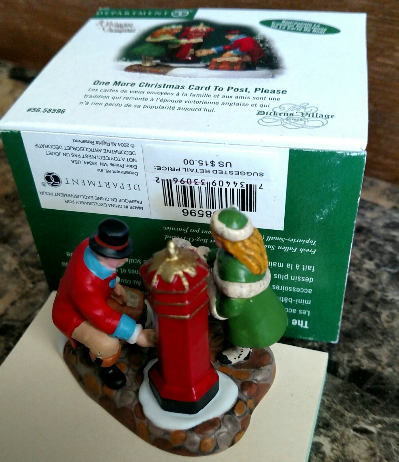 One More Christmas Card To Post, Please #58596 Dept 56 Dickens -BUYER GUARANTEE
