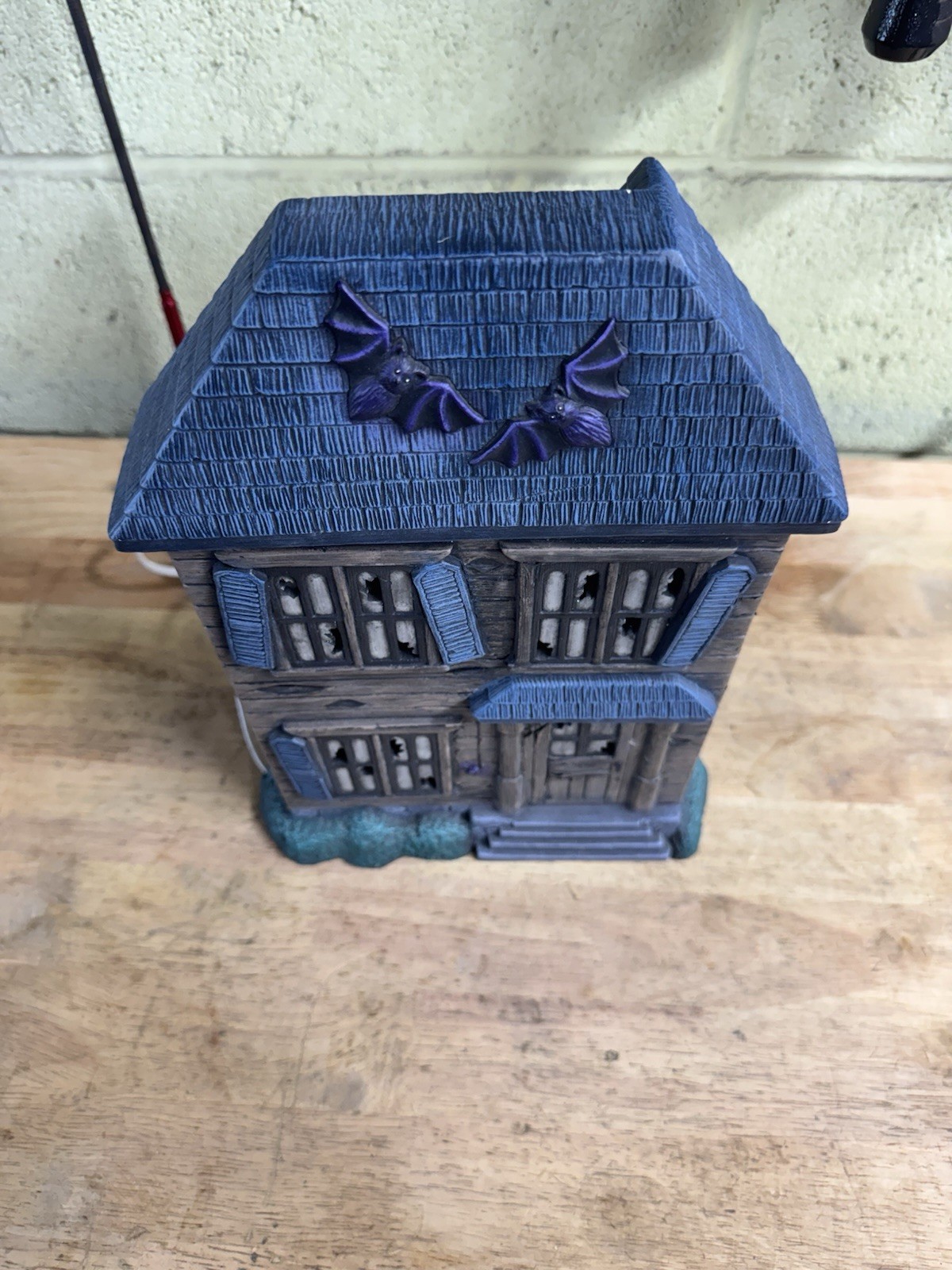 Vintage Ceramic “Haunted House” With Light
