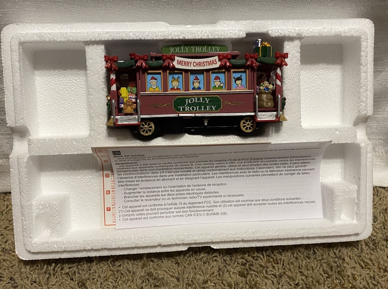 Lemax 04738 Jolly Trolley Caddington Village Train Figure Multicolor Christmas