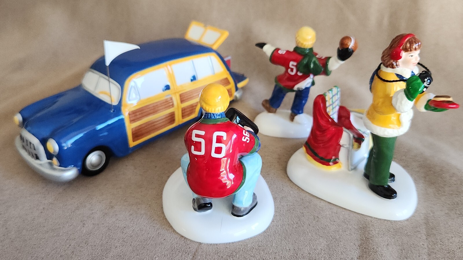 Before The Big Game Football Tailgate #55019 Snow Vilag Dept 56 -BUYER GUARANTEE