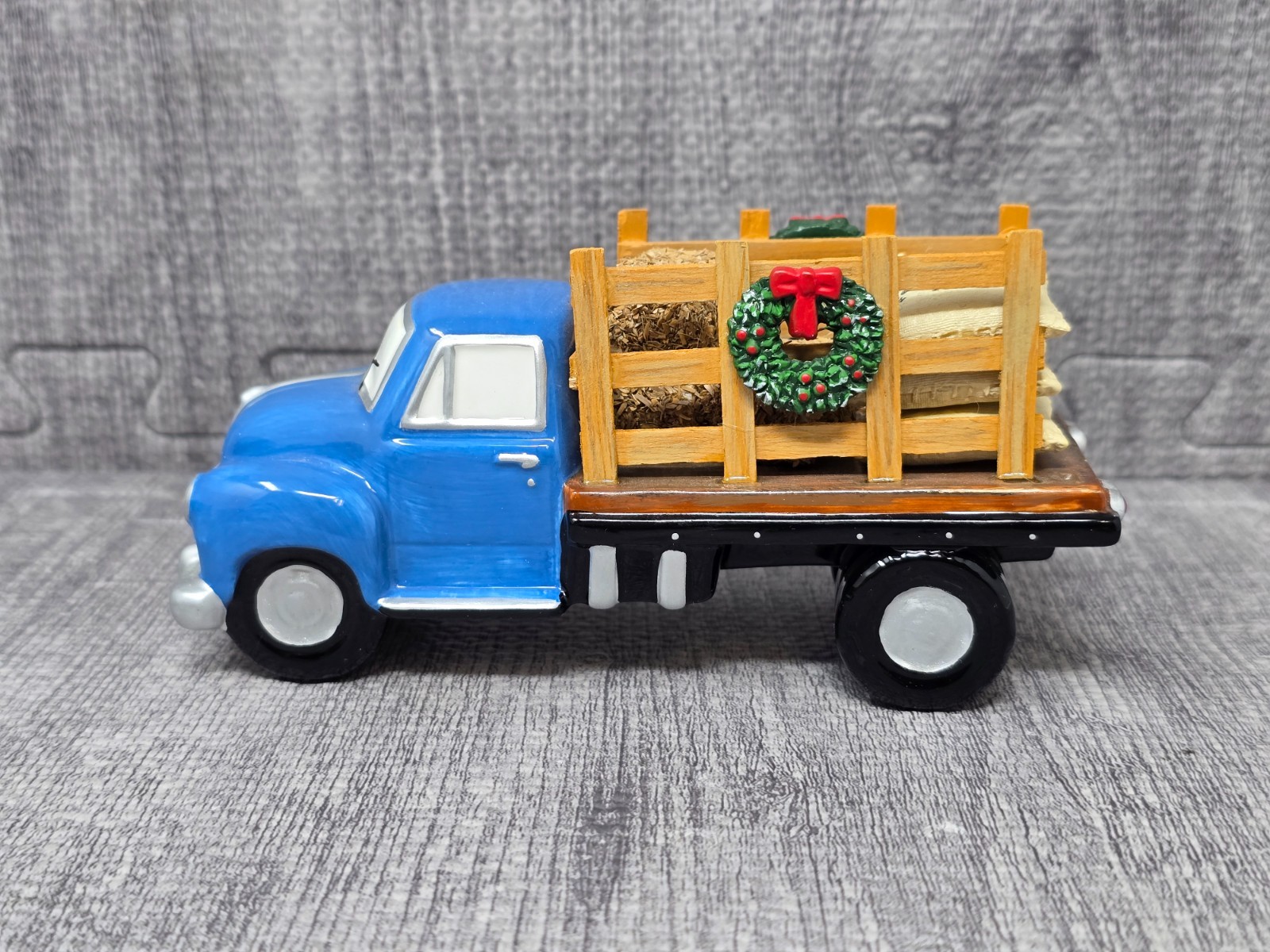 Dept. 56 Snow Village Farmer’s Flatbed Truck #54955 Retired Handpainted Ceramic