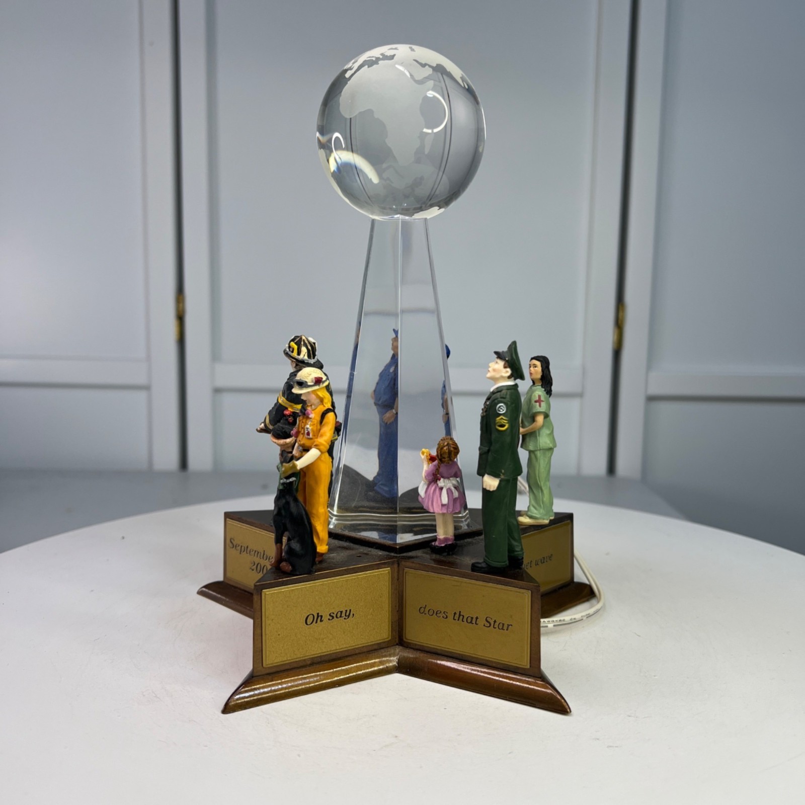 Dept 56 9/11 Memorial American Pride Collection Lighted Figurine (Incomplete)