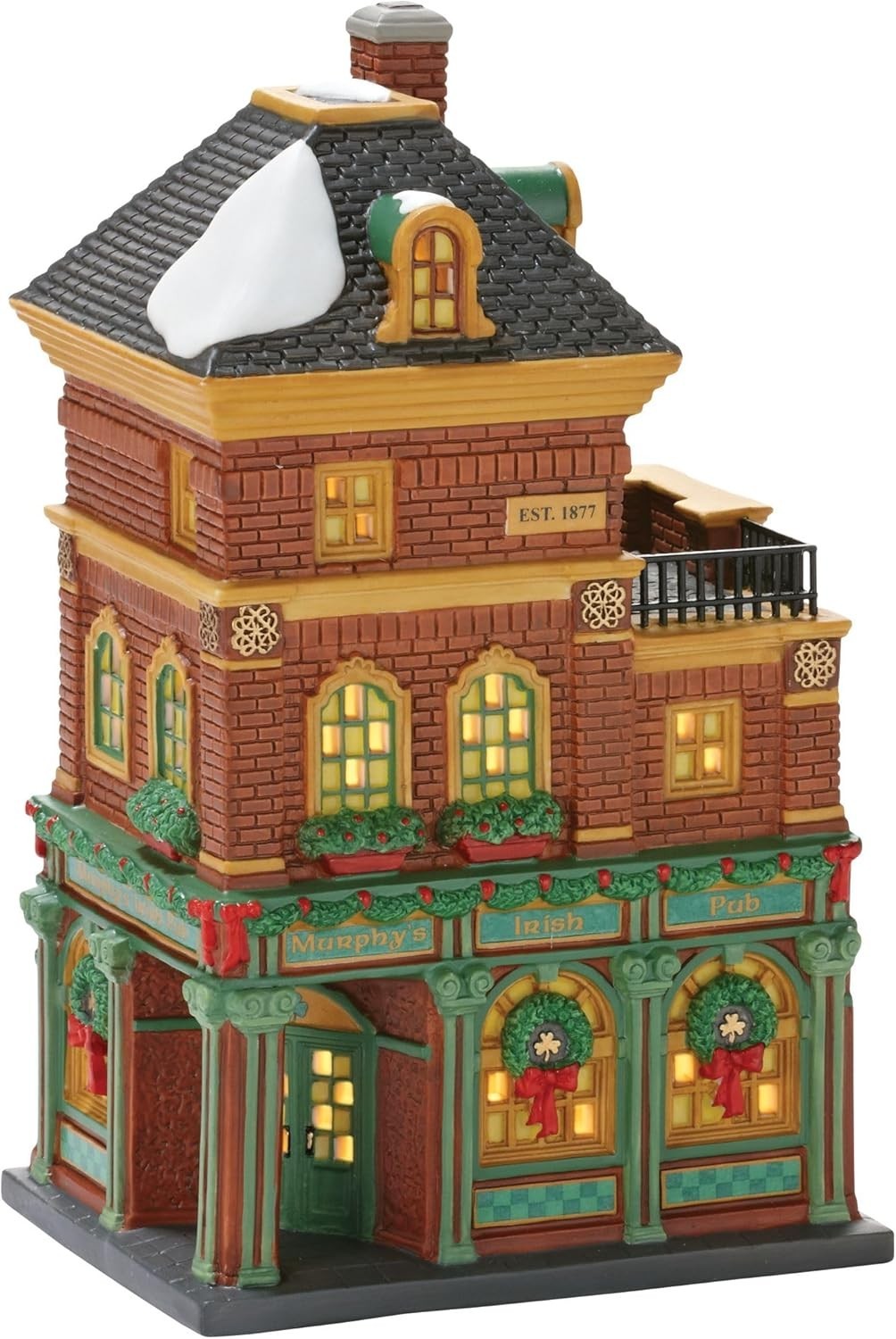 Dept 56 Christmas In City 2012 MURPHY’S IRISH PUB 4025241 NRFB St Patrick’s Day*
