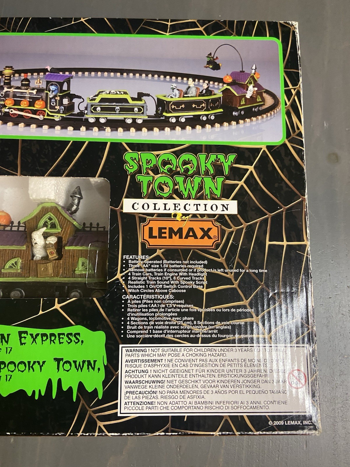 Lemax Spooky Town Halloween Train Express Set As Is Not Working