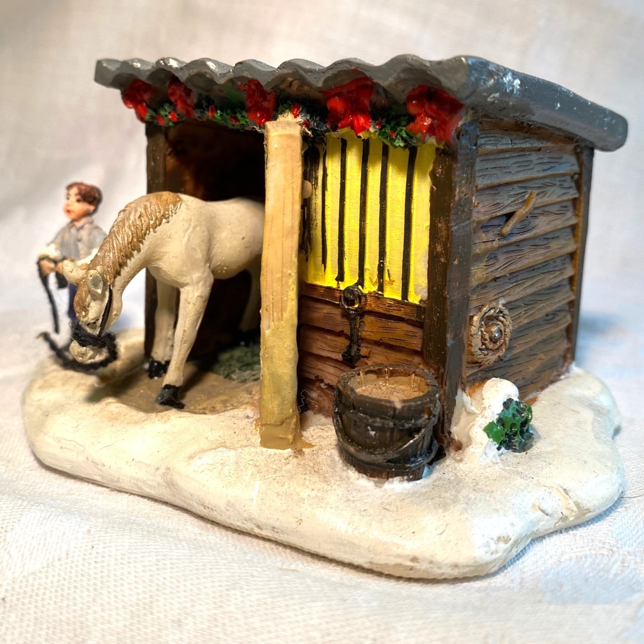 Horse Stable Shed Holiday Inspirations 2009 Christmas House Accesory Joann Store