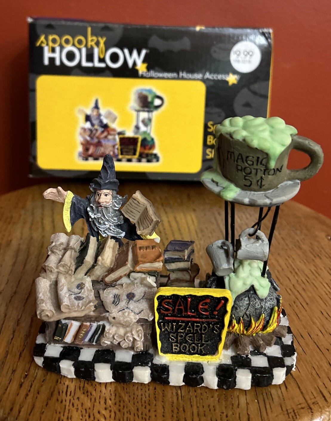 Spooky Hollow Halloween Village Spell Book Shop 2002