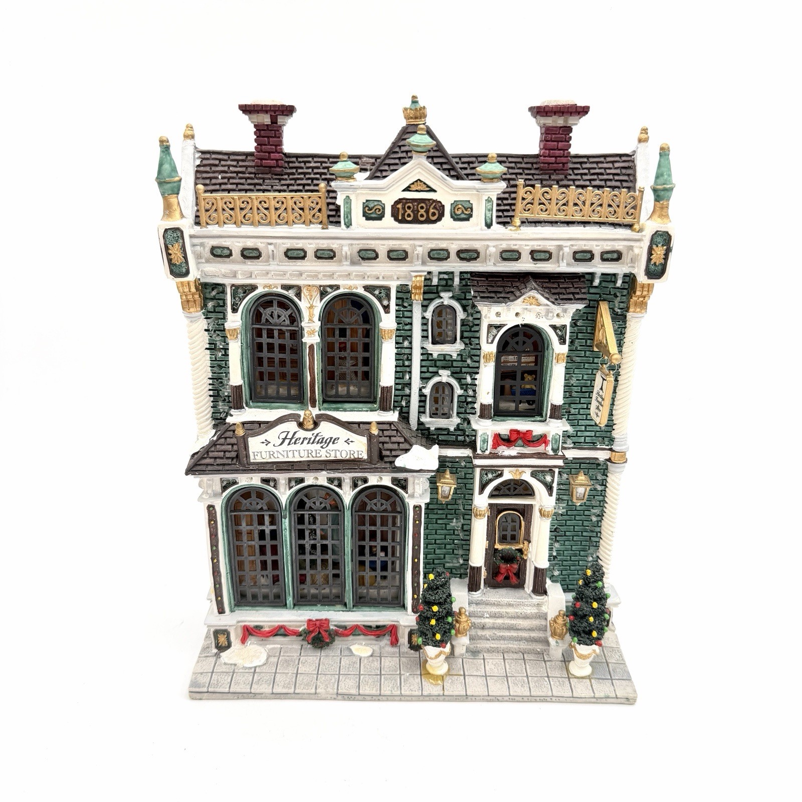 LEMAX Heritage Furniture Store Fiber Optic Lighted Christmas Village – VIDEO