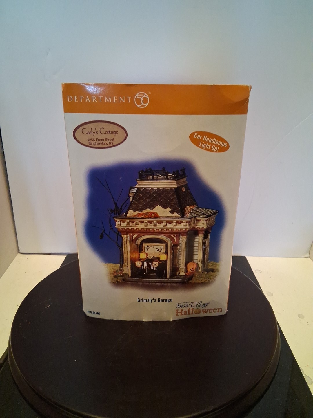 Vintage Department 56 Grimsly’s Garage Snow Village Halloween Works 2005. Nice