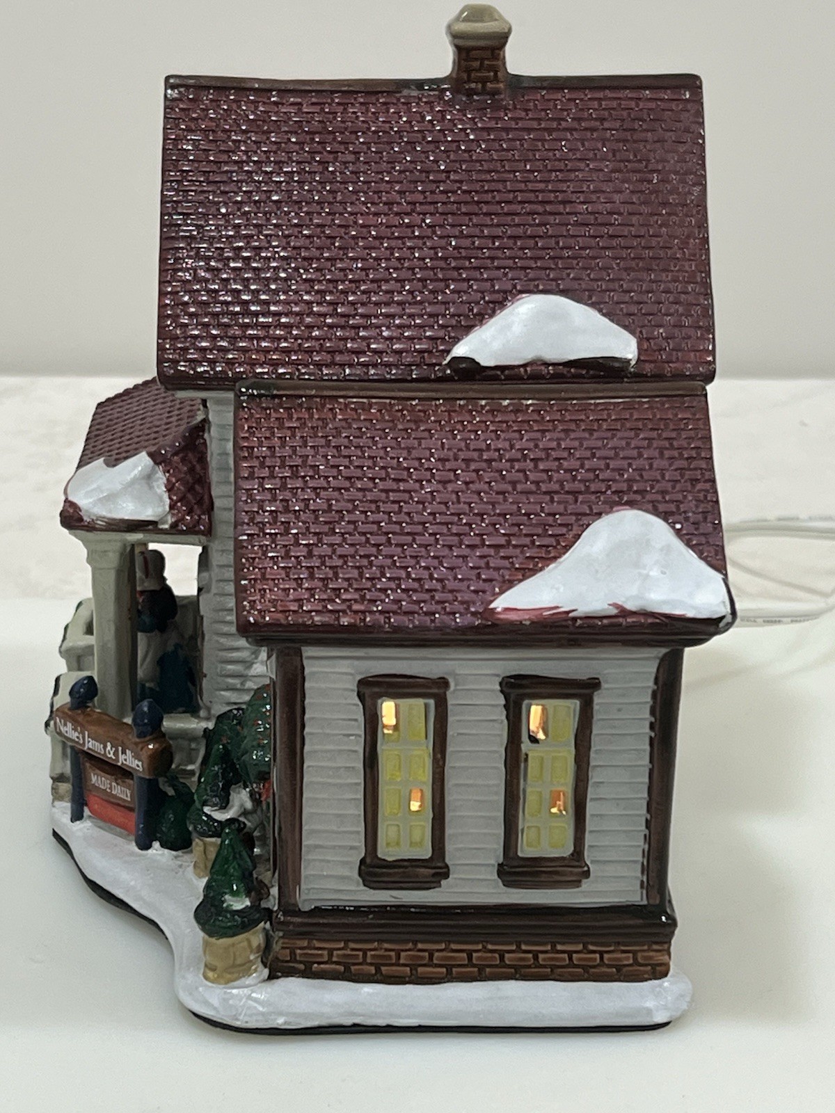 Holiday Time Christmas Village “Nellie’s Jams And Jellies” Vintage Lighted House