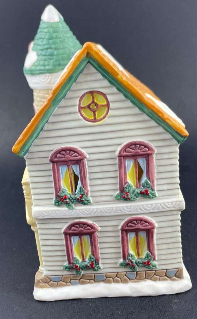Christmas Village Country Furniture Store & Residence w/Turret Ceramic