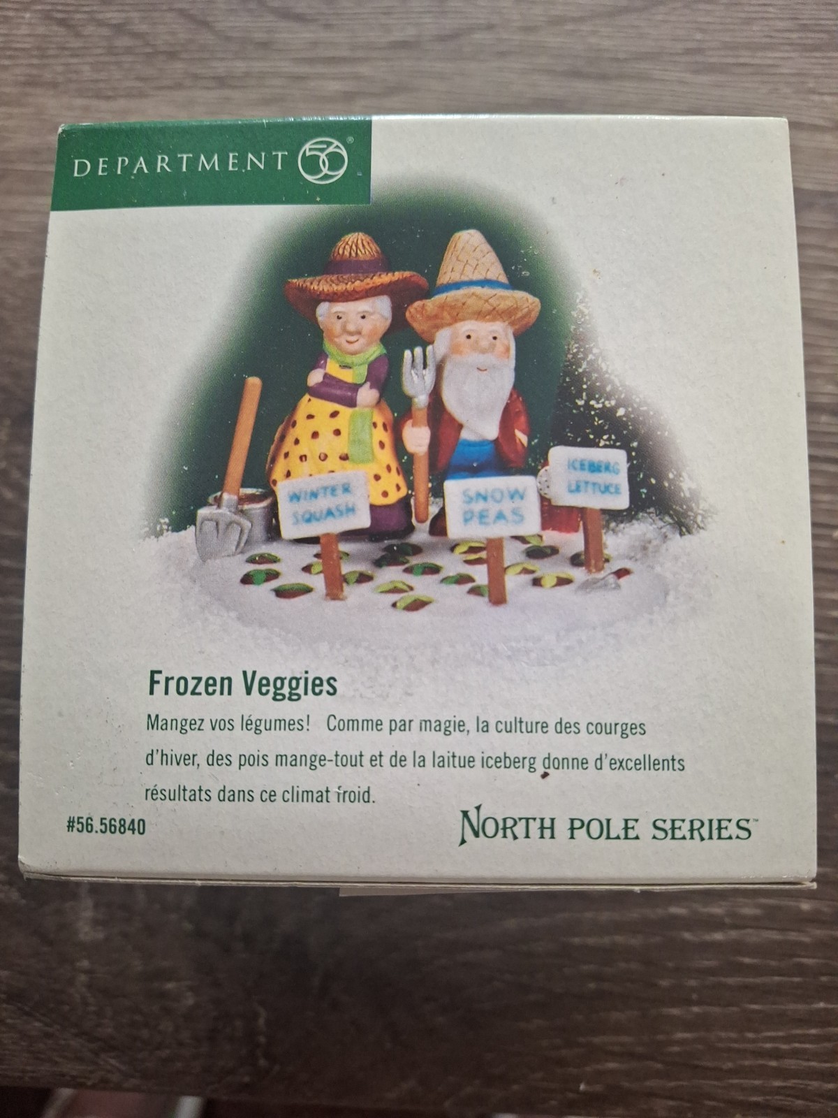 Department 56 North Pole Series Frozen Veggies Retired 2002 Village Accessories