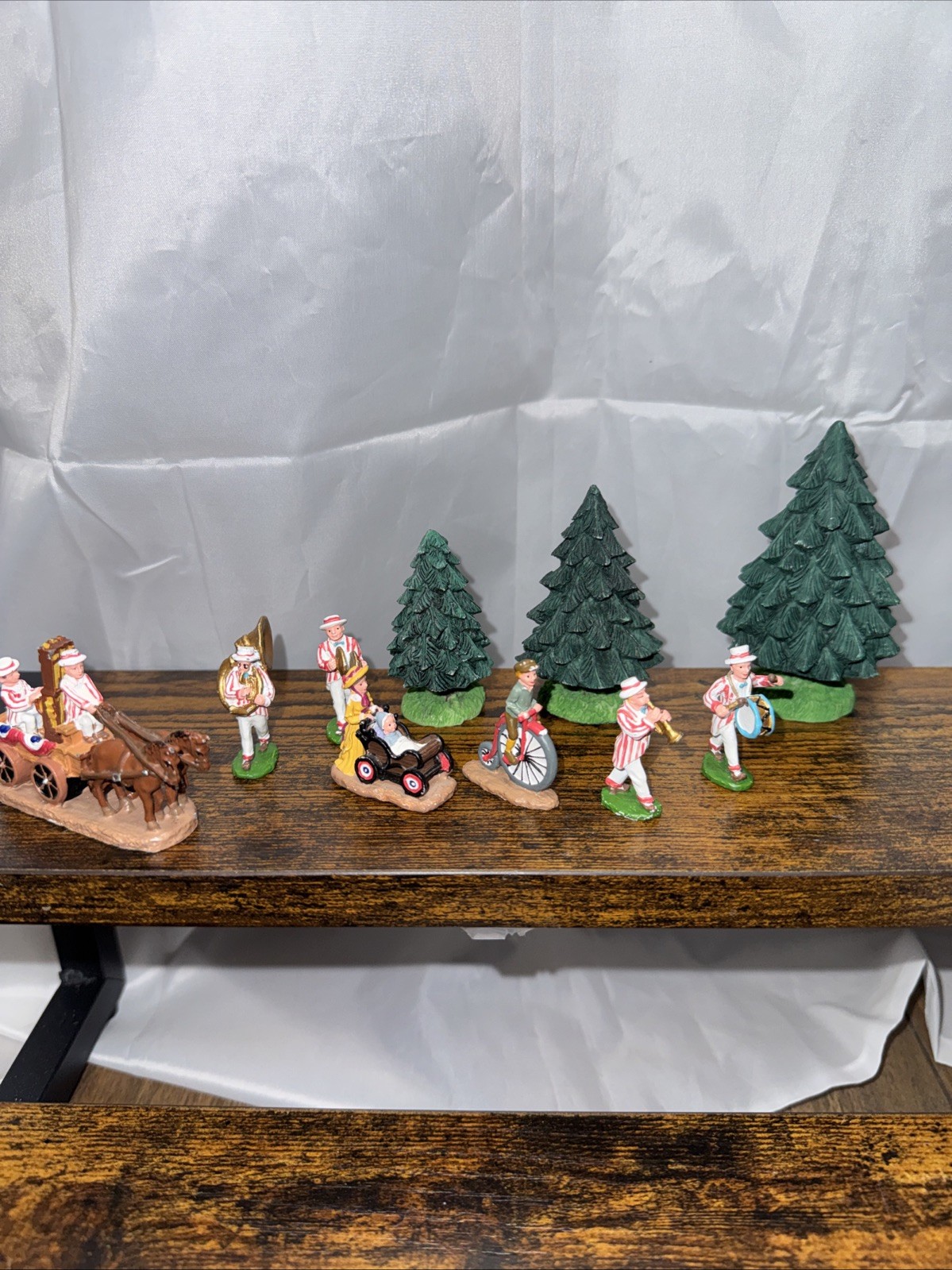 Liberty Falls Americana Band Figurines Pewter With Trees A 10 Piece Set