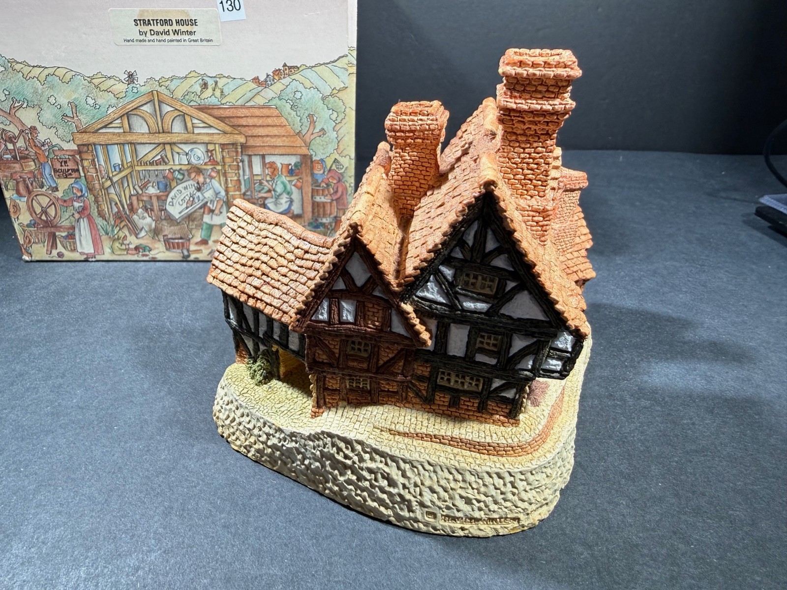 David Winter Cottages Stratford House w/ Box, 1981. No COA