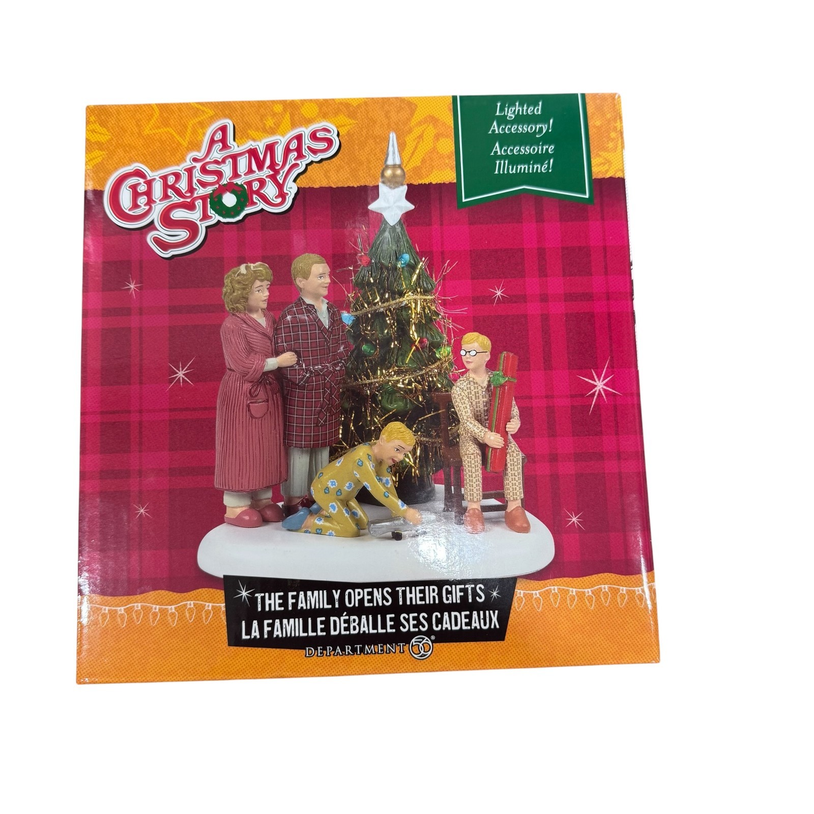 Dept 56 A Christmas Story Village Accessory The Family Opens Their Gifts 6015617