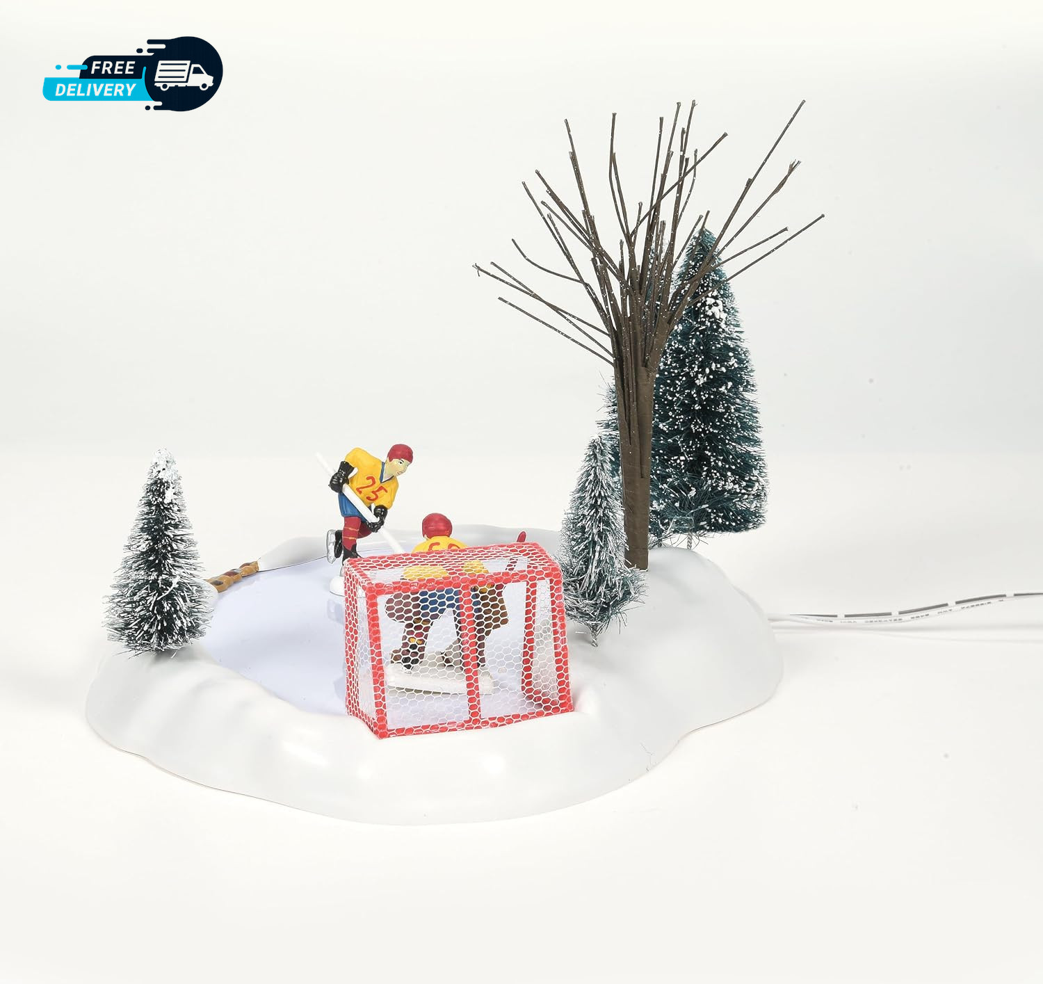 Accessories for Village Collections Hockey Practice Animated Figurine Set, 7.5 I