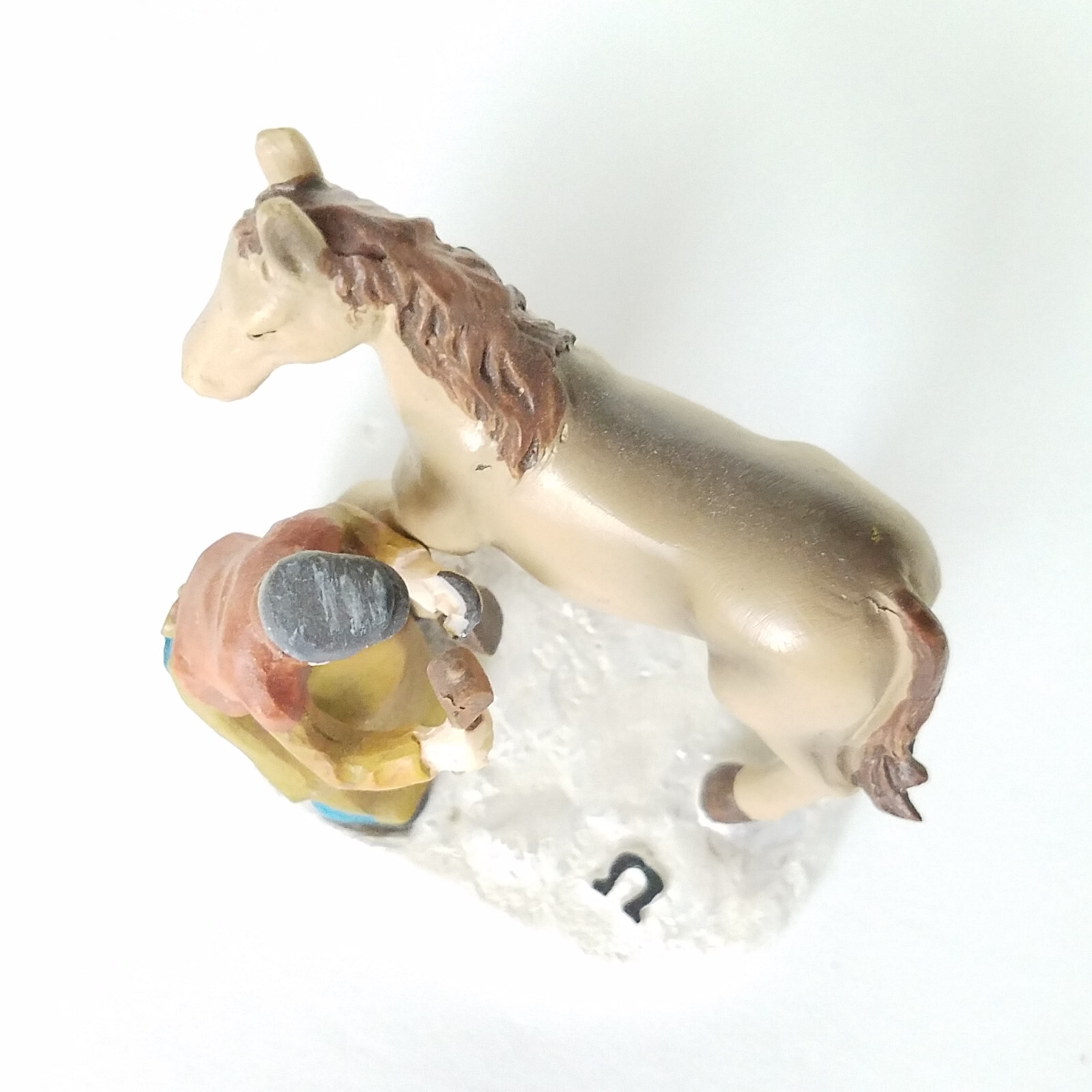 American Greetings Ingleby Village Blacksmith And Horse #00122 Nails Horse Shoe